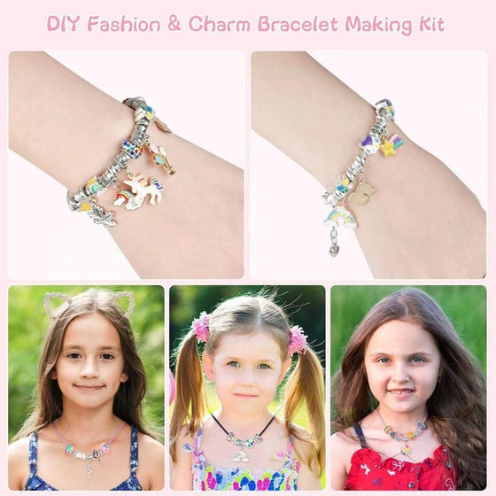 Set zum Basteln von Bettelarmbändern für Mädchen