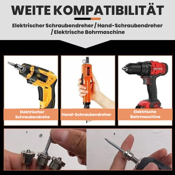 Magnetische Positionierschraubendreher-Bits (5 Stück)
