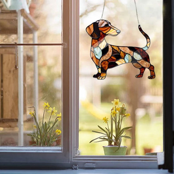 Dackel-Fensteranhänger