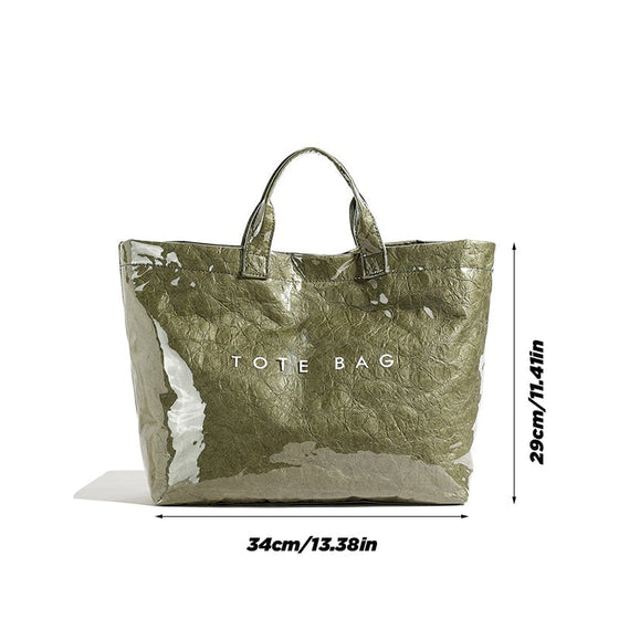 Damen-Totebag mit Buchstaben-Print