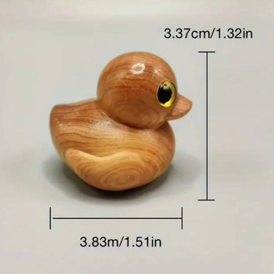 Handgemachte Gummiente aus Holz