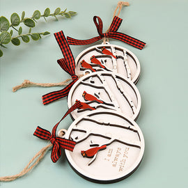 Handgefertigter Gedenkschmuck mit Kardinälen