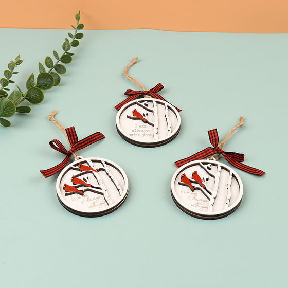 Handgefertigter Gedenkschmuck mit Kardinälen