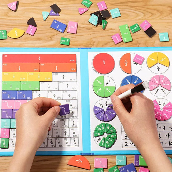 Montessori Magnetisches Buch-Bruchteil-Puzzle für Kinder