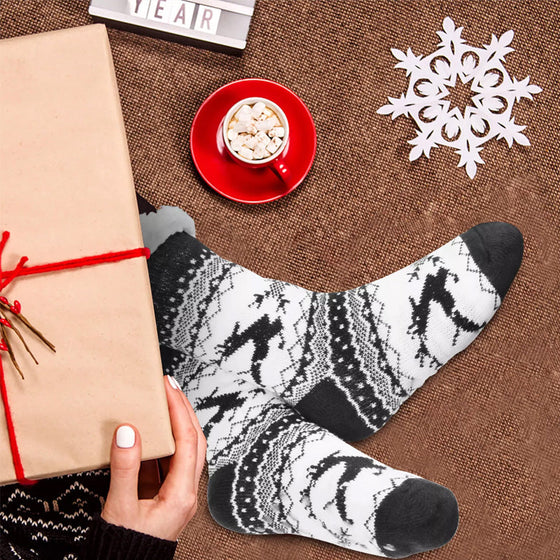 Weihnachtliche Bodensocken – Rutschfeste Haussocken