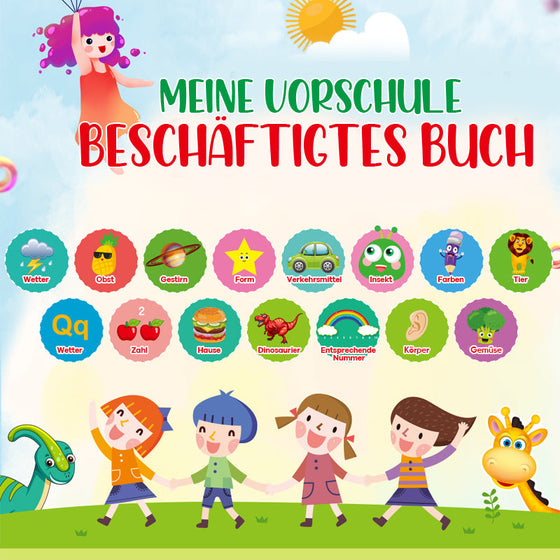 Montessori beschäftigtes Buch für Kleinkinder