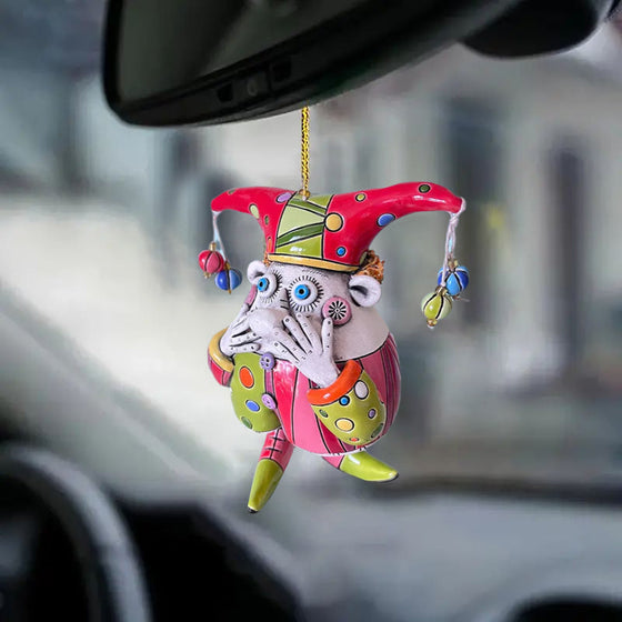Bunte Narrenglocken-Ornamente