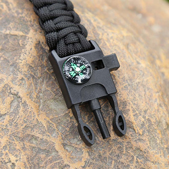 Multifunktionales Überlebensarmband aus Paracord