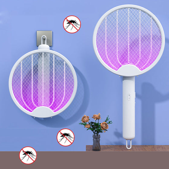 2 in 1 faltbare elektrische Mückenklatsche