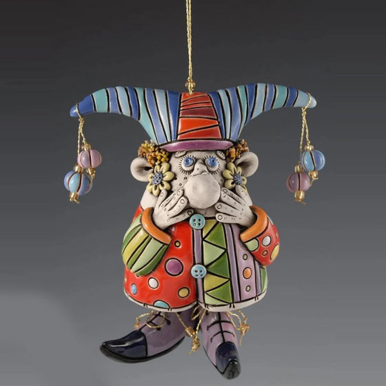 Bunte Narrenglocken-Ornamente