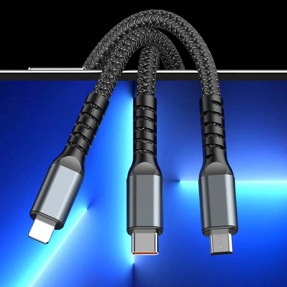 3-in-1 100 Watt Datenkabel