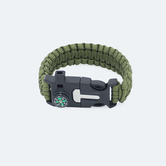Multifunktionales Überlebensarmband aus Paracord