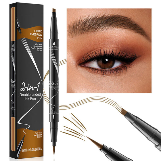 Natural Color Split Flüssiger Augenbrauenstift mit zwei Enden