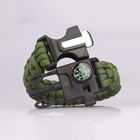 Multifunktionales Überlebensarmband aus Paracord