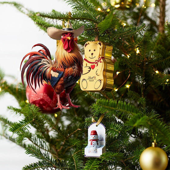 Cowboyhane Arcylic Ornament - Gave til bondegårdsdekorasjon