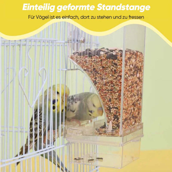 Automatischer auslaufsicherer transparenter Vogelfutterspender