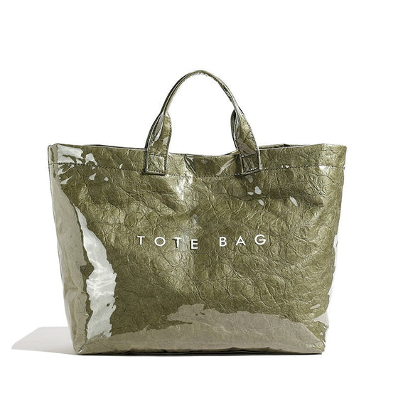 Damen-Totebag mit Buchstaben-Print