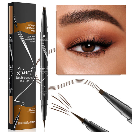 Natural Color Split Flüssiger Augenbrauenstift mit zwei Enden