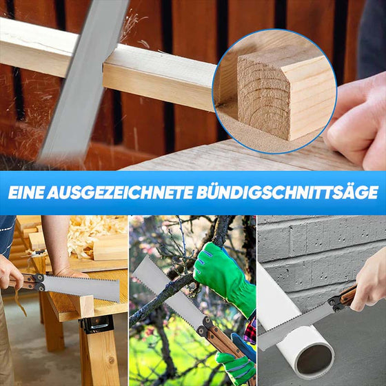 Tragbare faltbare doppelseitige Säge