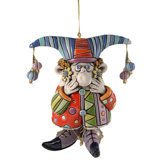 Bunte Narrenglocken-Ornamente