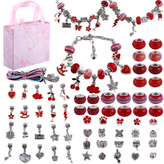 Set zum Basteln von Bettelarmbändern für Mädchen