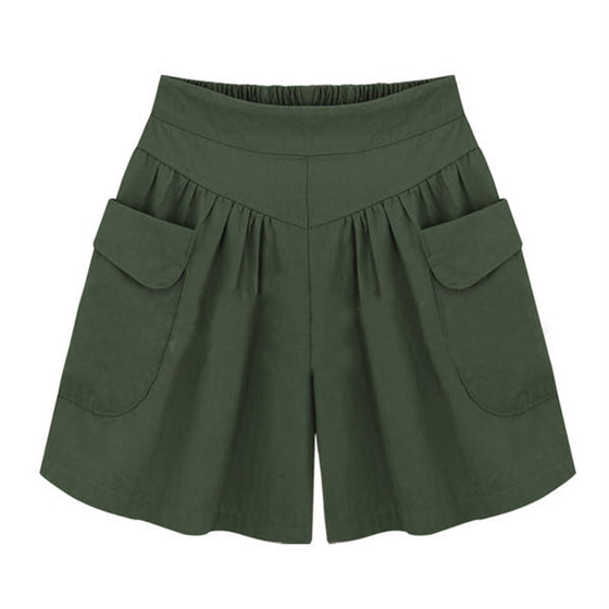 Lässige Strandshorts für Damen mit elastischem Bund