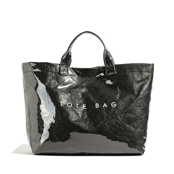 Damen-Totebag mit Buchstaben-Print