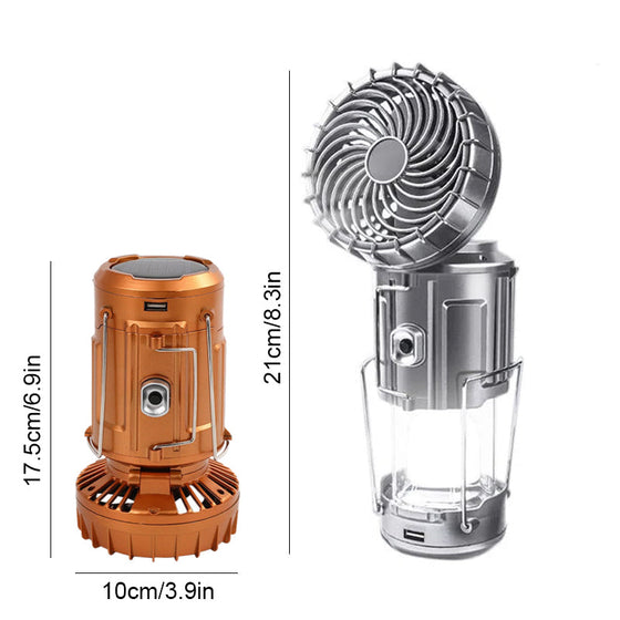 6 in 1 Tragbare Solar LED Camping Laterne