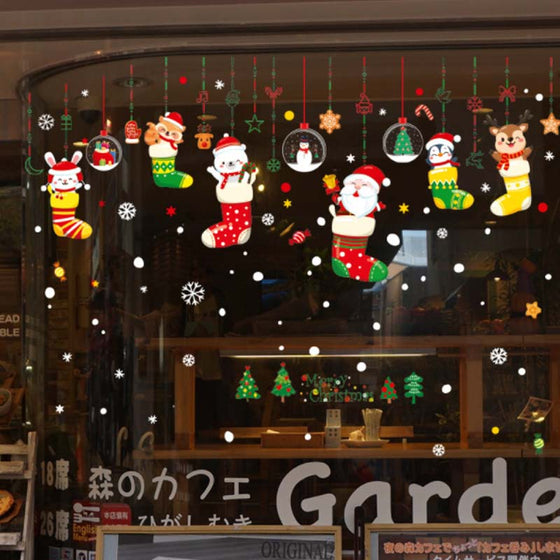 Weihnachtsfensteraufkleber