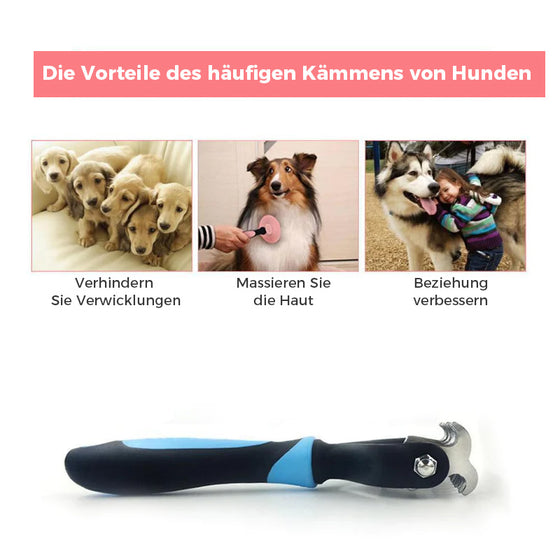 Doppelseitiger Kamm für die Tierpflege