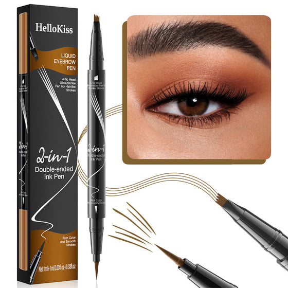 Natural Color Split Flüssiger Augenbrauenstift mit zwei Enden