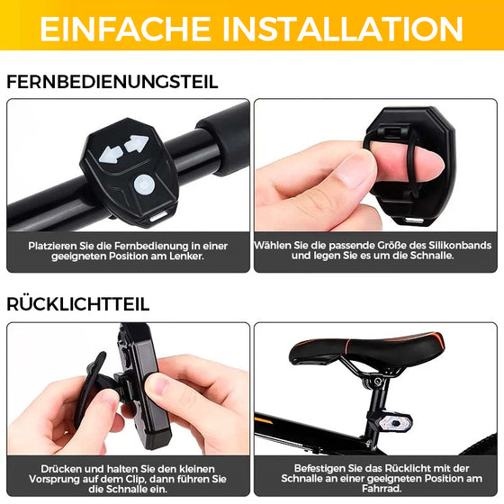LED-Funkfernbedienung Fahrradrücklicht