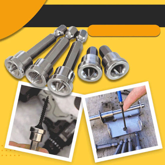 Magnetische Positionierschraubendreher-Bits (5 Stück)