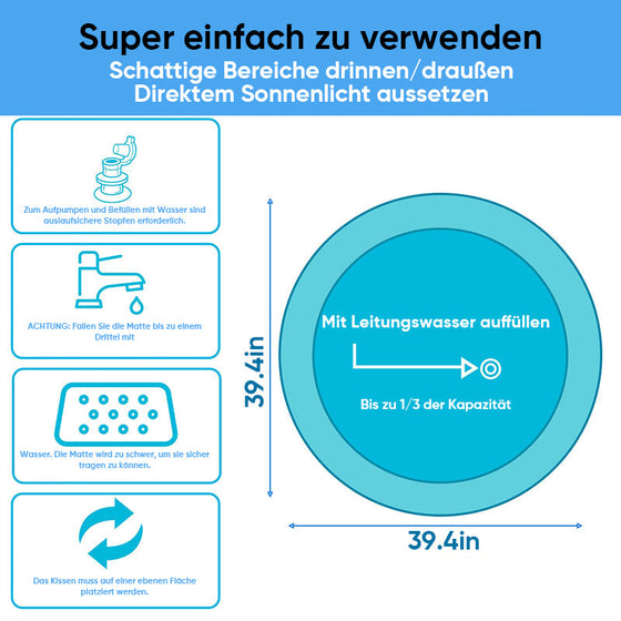 Wassersensorische Spielmatte für Haustiere