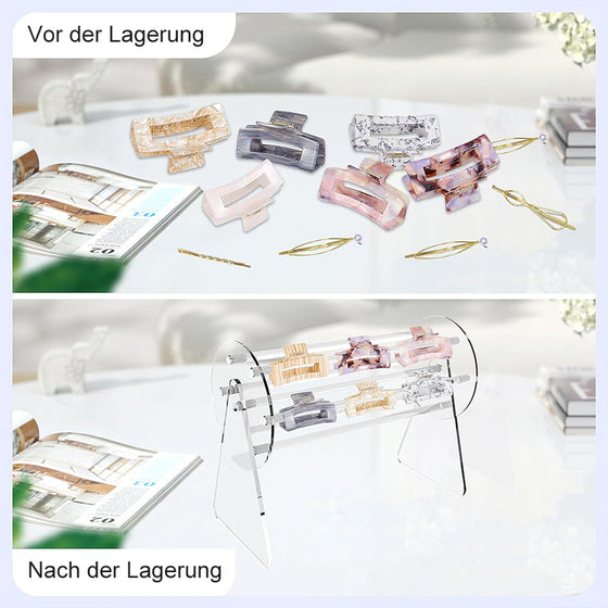 Rotierender Haarklammerhalter aus Acryl