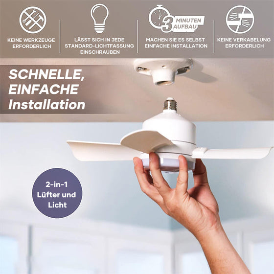 Deckenventilatoren mit Licht und Fernbedienung