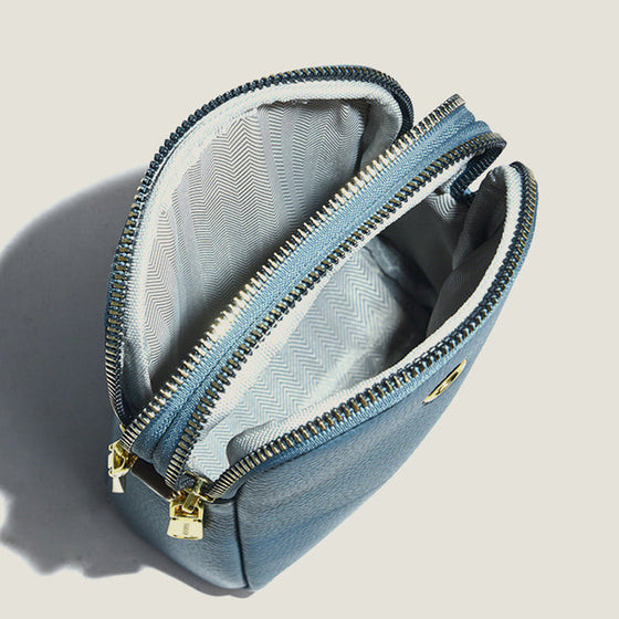 Neue Handytasche aus Leder mit Litschimuster