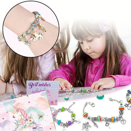 Set zum Basteln von Bettelarmbändern für Mädchen