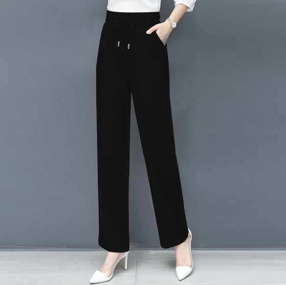 Hoher Taille Lockere Eis-Seide Hosen