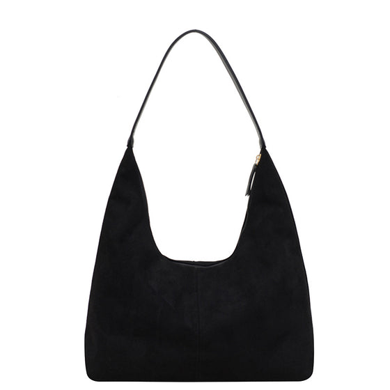 Pendlertasche aus Wildleder mit großem Fassungsvermögen