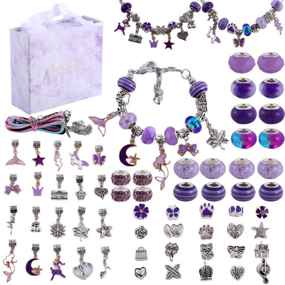 Set zum Basteln von Bettelarmbändern für Mädchen