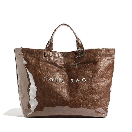 Damen-Totebag mit Buchstaben-Print