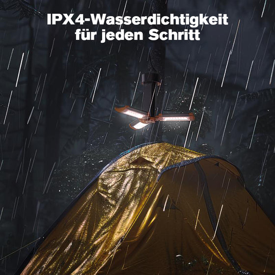 SAKER Verbesserte tragbare Campinglampe mit Stativ