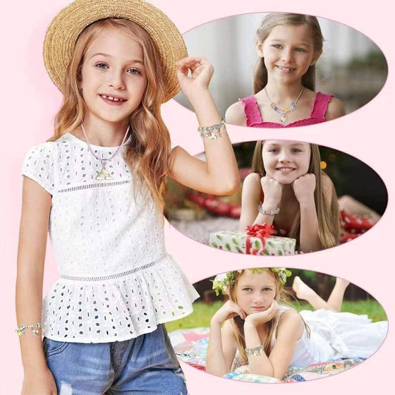Set zum Basteln von Bettelarmbändern für Mädchen