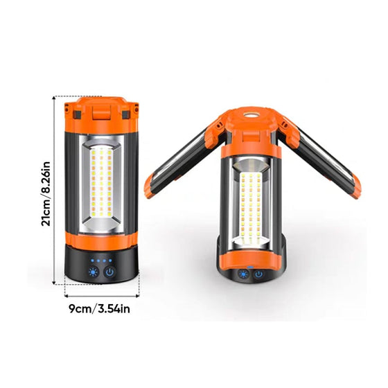 SAKER Verbesserte tragbare Campinglampe mit Stativ