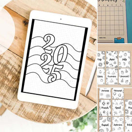 2025 JOURNAL BUNDLE - DRUCKBARE Journal-Seiten