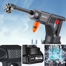 Tragbare Hochdruck-Autowaschpistole mit Lithiumbatterie