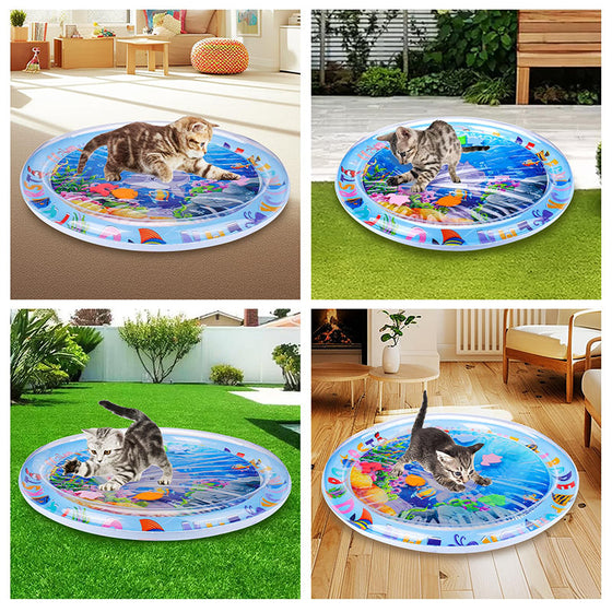 Wassersensorische Spielmatte für Haustiere