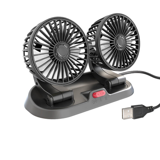Doppelkopf-Auto-Kühlung Luftumwälzung Fan