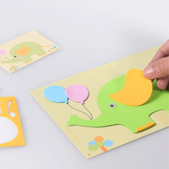 DIY Kinder Tier handgemachte Aufkleber